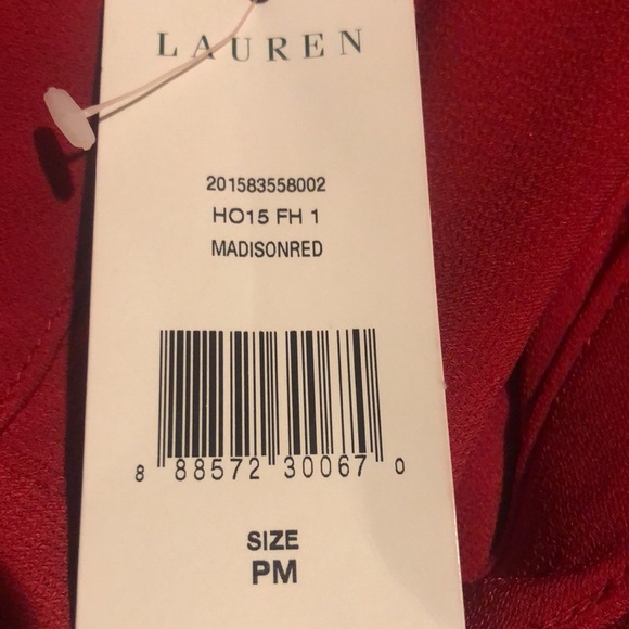 NWT Ralph Lauren Red Jumpsuit size PM - Picture 7 of 7